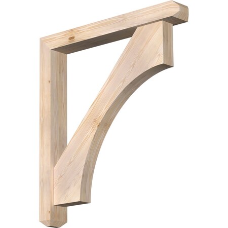 Ekena Millwork Westlake Craftsman Smooth Bracket w/ Offset Brace, Douglas Fir, 5 1/2"W x 40"D x 44"H BKT0604X40X44WTL04SDF